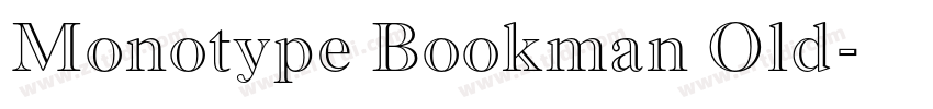 Monotype Bookman Old字体转换